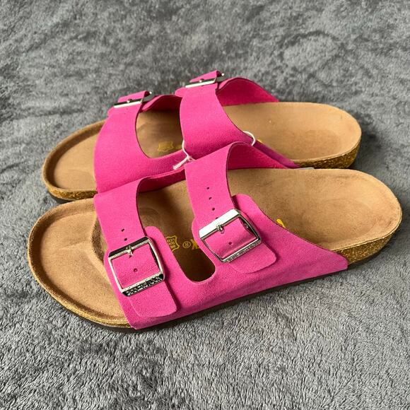 Birkenstock Sandals Arizona Suede Hot Pink NWT (no box) size 39 womens 8 - Picture 3 of 6